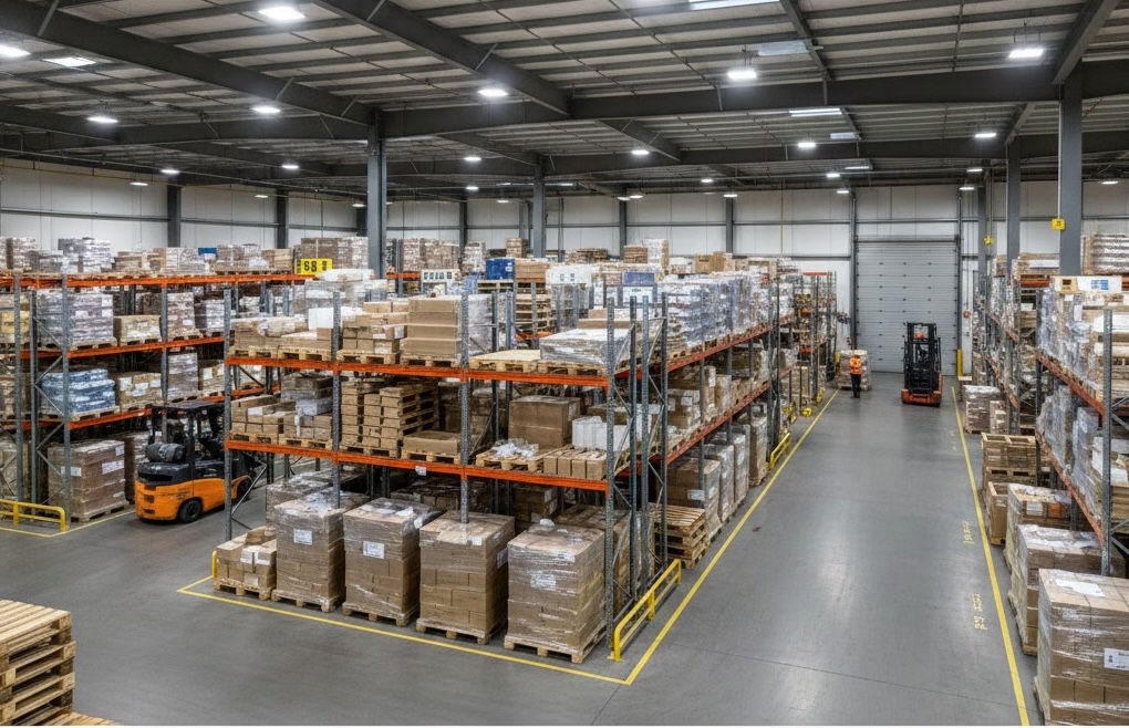 Austin Pallets warehouse facility with organized pallet storage and racking
